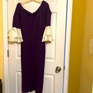 Pretty purple of the shoulders dress